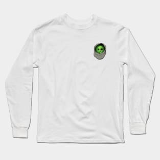 Green Alien Logo Long Sleeve T-Shirt